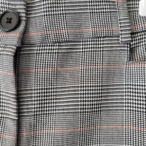 LOFT high waist trouser plaid dress pants